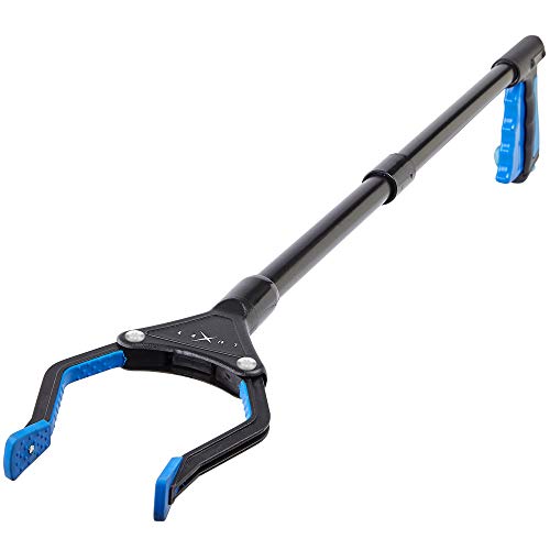 Grabber Reacher Tool, [Newest Version] Long 32” Steel Foldable Pick Up Stick
