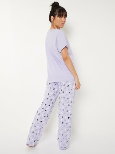 Image of Max Women's Printed Round Neck Half Sleeve Cotton Pyjama Set