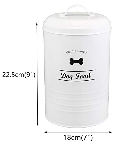 Morezi Dog food storage container treats Jar airtight with lid scoop, vintage pet storage canister for cookies, biscuits… - Image 7