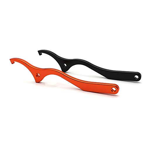 Image of Rear Shock Spanner Wrench WP Shocks Tool For 125-500 2017-2022, 125-450 SX /SXF /XC /XCF 2016-2022, Husqvana 125-501 TE /FE /TC /FC /TX /FX 2017-2022 Black