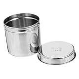 Healifty Boîte à Onguents En Acier Inoxydable 304 Épais, Pot Médical De 8 Cm Couvercle...