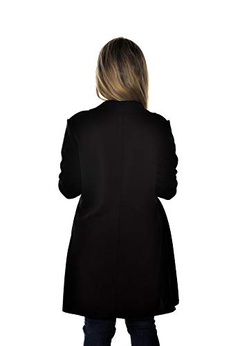 Maxi Blazer Feminino Adamas Tamanho:GG;Cor:Preto;Gênero:Mulher