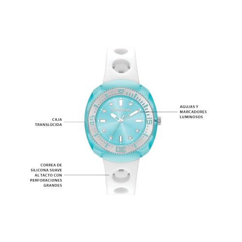 Image of Skechers Redondo Metal and Silicone Watch for Women