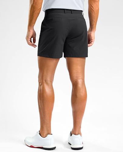 Image of Soothfeel Men's Casual Shorts 5 /7 /9 Inch Golf Dress Shorts for Men Flat Front Work Lightweight Quick Dry with 4 Pockets