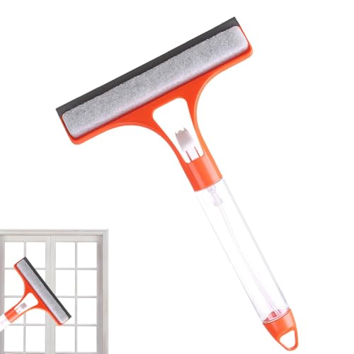 WJnflQN Limpiacristales para ventanas, spray de agua, limpieza de cristales, rasqueta para baño, limpiacristales, limpiacristales multiusos para baño, azulejos, espejos