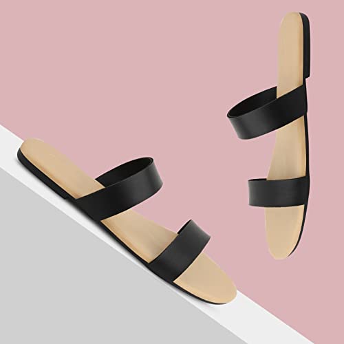 Image of FABY CARRY Women's Fashion Slippers Lightweight, Comfortable & Trendy Flat Sandals