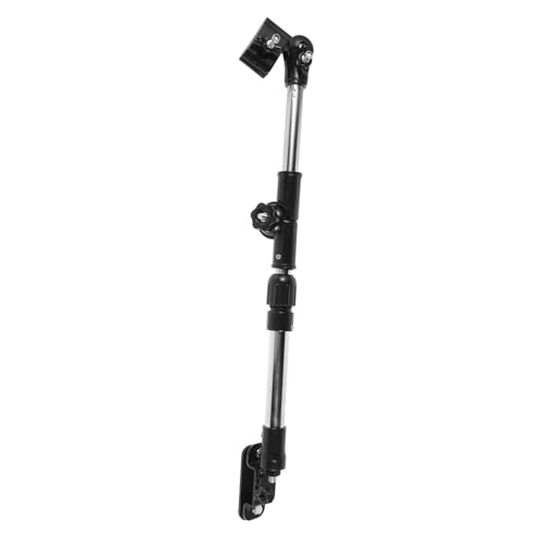 HEMOTON Stroller Umbrella Holder Adjustable Stainless Steel Umbrella Clamp for Stroller and for and Storage Fit for Carriage