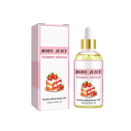 Handcrafted Body Oil,Stranberay Shortcake Oil,Scented Body Oil for Moisturizing Skin for All Skin Types