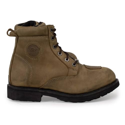 Milwaukee Leather Botas femininas clássicas de couro de flor integral para motociclismo - sapatos co