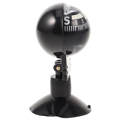 Brújula portátil para auto con base de succión y bola giratoria miniatura 1