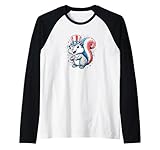 Photo Gallery cozy squirrel in usa colori maglia con maniche raglan Photo Gallery cozy squirrel in usa colori maglia con maniche raglan