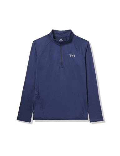 TYR T28002401L Ww 1/4 Zip Ls Shirt Navy L