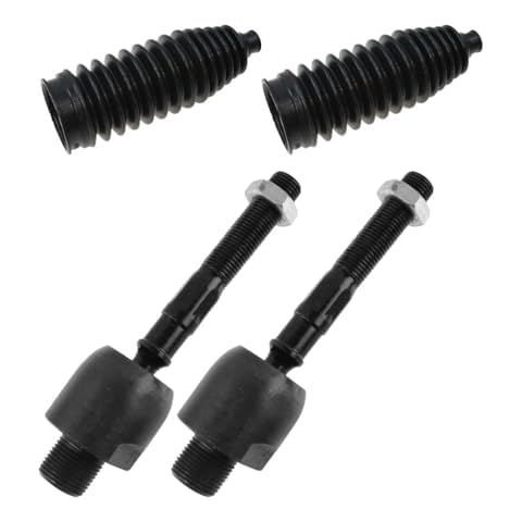TXRRZMI Inner Tie Rods & Boots Set 4pcs Steering Kit-Type for Honda for Accord 2008-2012, Free Return Cover
