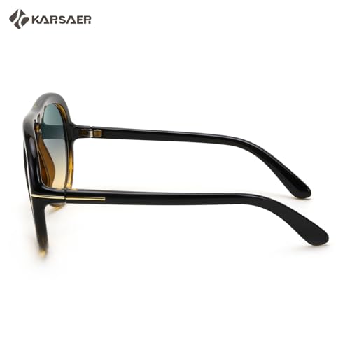 Karsaer Oversized Vintage Aviator Sunglasses for Men Women，Big Retro Round Aviator Sunglasses K71324