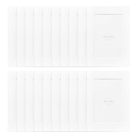 Monolike Paper Photo Frames 4x6 Inch White 20 Pack Cover