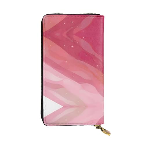 Portefeuille en cuir noir et rose idéal pour organiser son sac