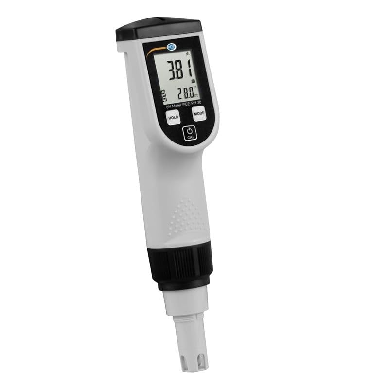PCE Instruments, PCE-PH 30R Multiparameter Redox Meter for Water, Measures pH −2 to +16, ORP ±1000 mV, Conductivity 0–2000 µS, TDS, Salinity, Temperature, ATC, 3-Point Calibration, IP57