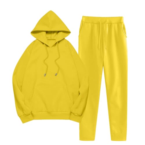 Survêtement pour femme haut confort couleur unie ensemble sweat et jogging d'hiver premium