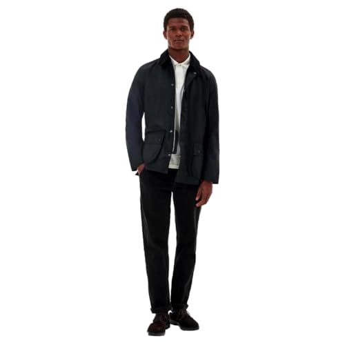 Barbour Men's Ashby Waxed Jacket, Classic Black