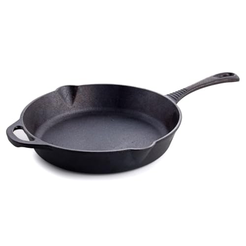 Image of Crystal Pre-Seasoned Cast Iron Skillet /Fry Pan 250 Mm | Free Handle Cover | 100% Toxin Free | Naturally Non Stick | Long Lasting | Induction & Gas Stove Compatible