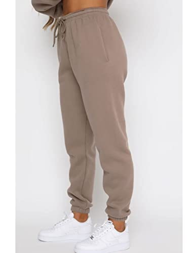 Alunzoem Tracksuit For Women Set Sweat Suit 2 Piece Pullover Solid Sweatshirt Long Pants Outfits Lounge Set Khaki Xl #TOP4