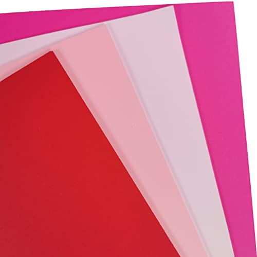 Mother's Day A4 Card Pack, 40 Smooth Sheets to Make Your Own Cards, in Pale Pink, Hot Pink, Red & White - Image 3