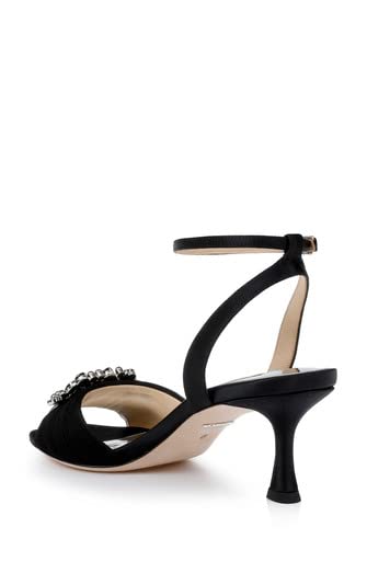 Badgley Mischka Women's Nimah Kitten Heel Sandal Heeled4