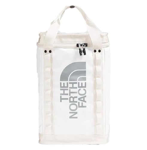 The North Face Explore Fusebox-S Mochila, blanco/gris, Gravel/Tnf Black, L
