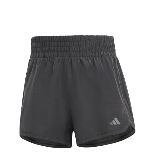 adidas Women's Pacer Training 3 Stripes Woven High Rise Shorts2
