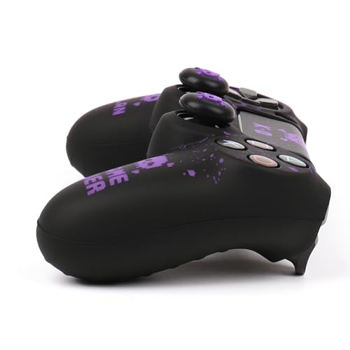 Image of RALAN Pixelated Skull Design Controller Skin Cover with 2 Thumb Grips Compatible with PS4 /Playstation 4 Slim /Pro Controller