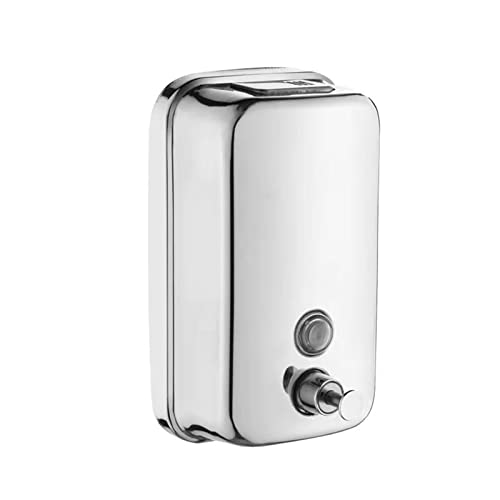 Commercial Soap Dispenser Wall Mount 304 Stainless Steel Soap Dispenser For Bathroom Toilet Kitchen Hotel School 34Oz/1000Ml #TOP1