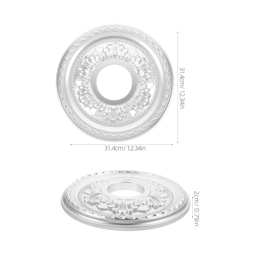 Disco decorativo de PU con acabado texturizado para techos de salones 3