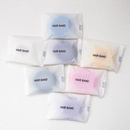 Amazon | ホテル アメニティ ヘアゴム7色 個包装 (50個) ヘアリング 髪