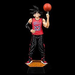 REOZIGN Figura de bola de dragón, Serie GK Baloncesto Goku Anime Figura Modelos Estatuas 14cm5.5inch Dragon Ball Goku Modelo Acción Figura Juguete Colección Decoraciones Artesanía Regalos (Red Goku)