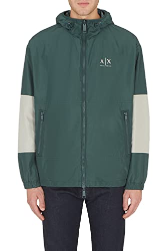 Armani Exchange Men's Zip Up Hooded Reversible Jacket