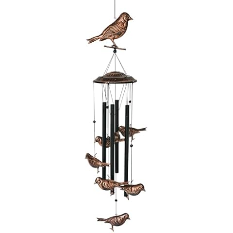 BLESSEDLAND Bird Wind Chimes with S Hook Cover