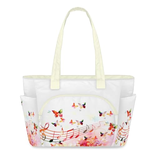 Sac à bandoulière matelassé imprimé papillon parfait pour le travail et le sport
