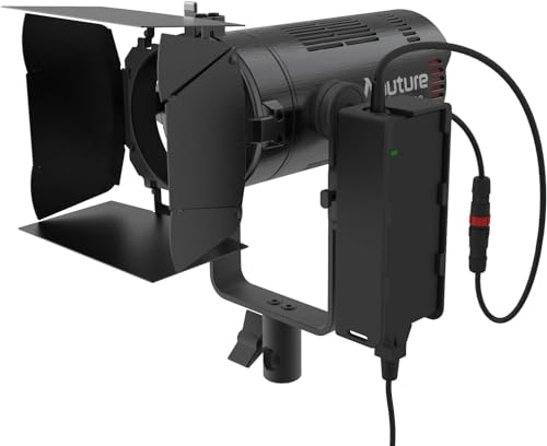 Aputure LS 60X Led Spot Light,Light Storm Bi-Color Focusing Photo Video Lights 30000lux @1m,Built-in 9 Lighting FX, Support NP-F970 Battery,with Barn Doors Support Sidus APP Control by Aputure - Image 2