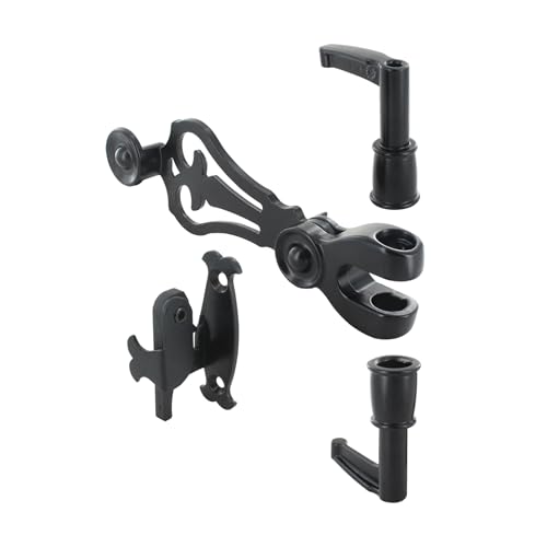 Accessoires pour Espagnolette de Volets Battants - Aluminium Noir - Design Traditionnel - Système de Fermeture pour Volet Battant et Persiennes - Fabrication Française