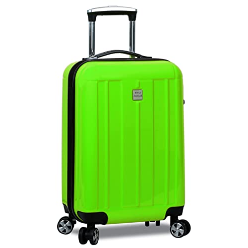 World Traveler Contour Hardside Spinner Luggage TSA Lock, Apple Green, 3-Piece Set2