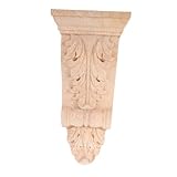 BAZEITFLOW Holzsäulen Konsolen mit Europäischem Design Geschnitzte Dekorationsstütze aus Massivem Holz Vielseitig Einsetzbar für Innen und Außendekor Robuste und Formbeständige Holzdeko