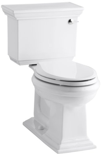 KOHLER K-3817-RA-0 Memoirs Stately Comfort Height Two-Piece Elongated 1.28 GPF Toilet with AquaPiston
