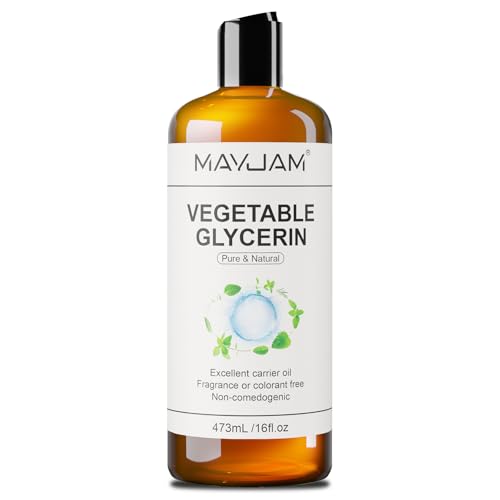 MAYJAM Vegetable Glycerin Pure & Natural Glycerin 473ML Colourless and Odourless Natural Hydrating Vegetable Glycerin for Hair Face & Body