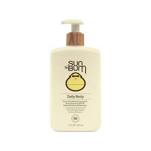Sun Bum Daily SPF 50 Sunscreen Body Lotion| Broad Spectrum Moisturizing Sunblock with Vitamin E | Vegan and Hawaii 104 Act Compliant (Octinoxate & Oxybenzone Free) | Dermatologist Tested | 8 Fl Oz Cover