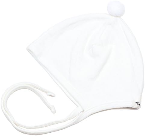 Tongbella Soft Comfort 100% Organic Cotton Double Lined Newborn Baby Cute Pixie Bonnets Hat with Pompoms GOTS Certified Unisex Perfect for Infant Boys and Girls Registry Gifts Layette