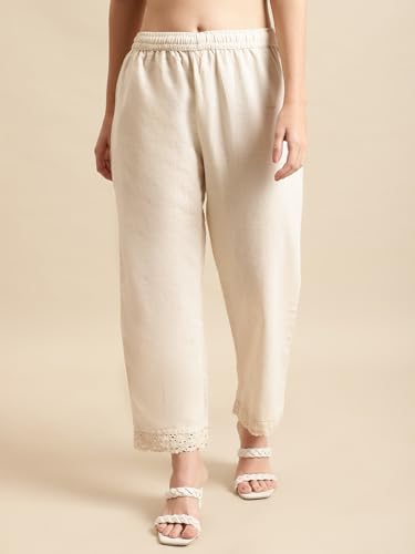 Image of Pistaa's Women's Regular Fit High Rise Palazzo