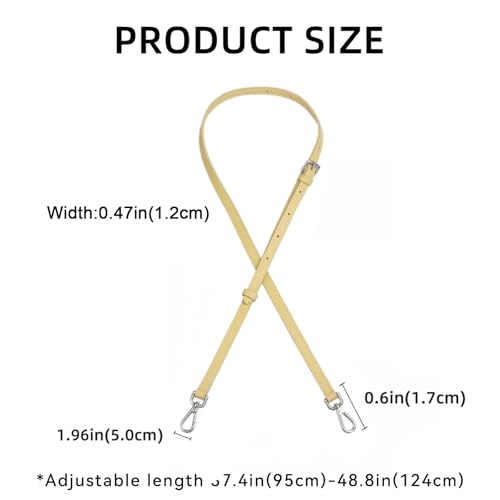 Image of Jiesinlov Leather Bag Shoulder Strap Replacement Crossbody Adjustable Conversion Kit Fit for Mini Pouch