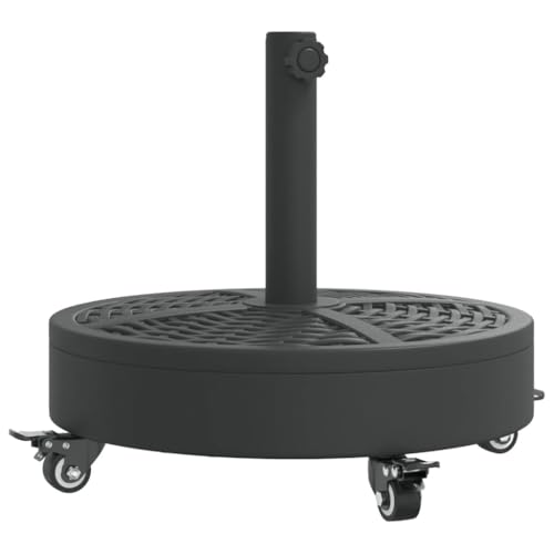 vidaXL Parasol Base with Wheels for Ø1.5/1.9