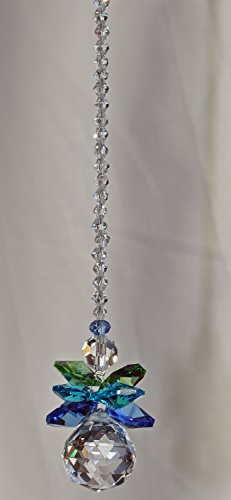 Suncatcher, Crystal Guardian Angel, Rear View Mirror Car Charm, Travel Protection, Rainbow Maker, Crystal Ball Sun Catcher,