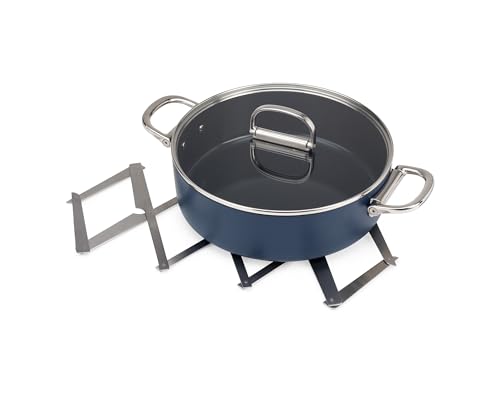 Joseph Joseph Space Folding Expandable Trivet For Hot Pots And Pans, Expanding Nonslip Stand, Heat Resistant Mat For Kitchen Worktop - Stainless Steel, Silver